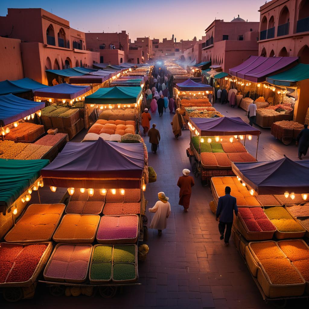 Cinematic Street Market in Marrakech