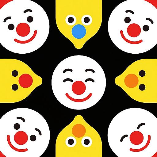 Colorful Circus Clown Nose Game Asset