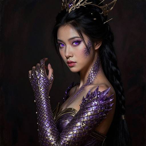 Half-Dragon Warrior-Princess Portrait