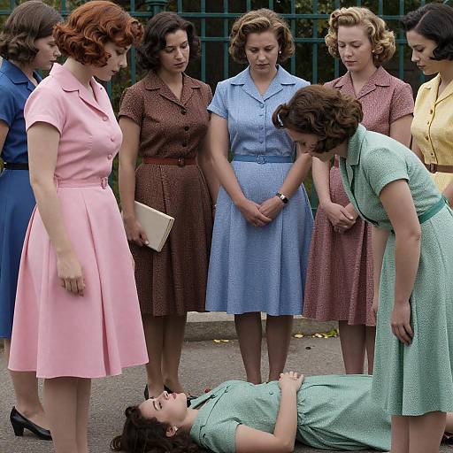 1950s Women in Distressful Scene
