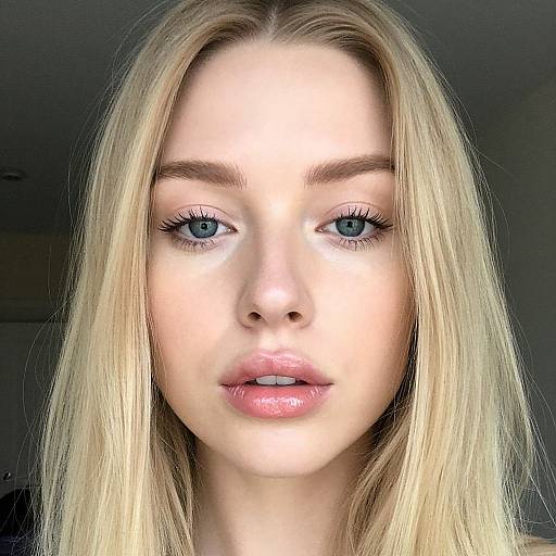 Soft Close-Up of Blonde Woman