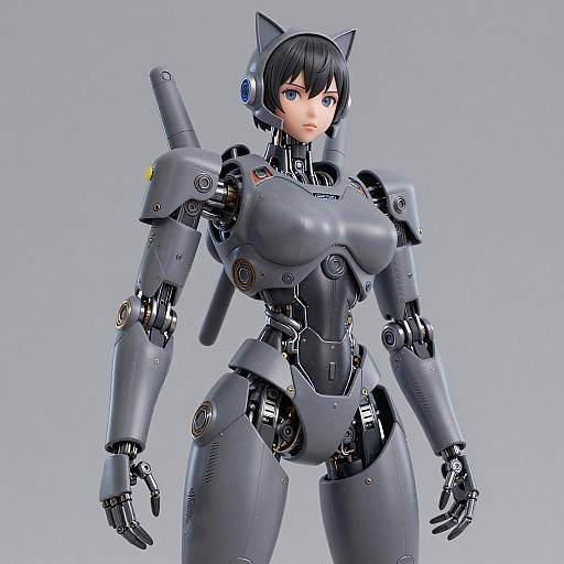 Ultra-Detailed Mecha Musume Girl