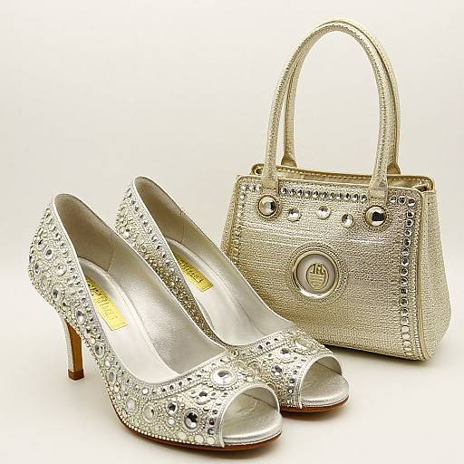 Nigerian Wedding Shoes and Bag Set