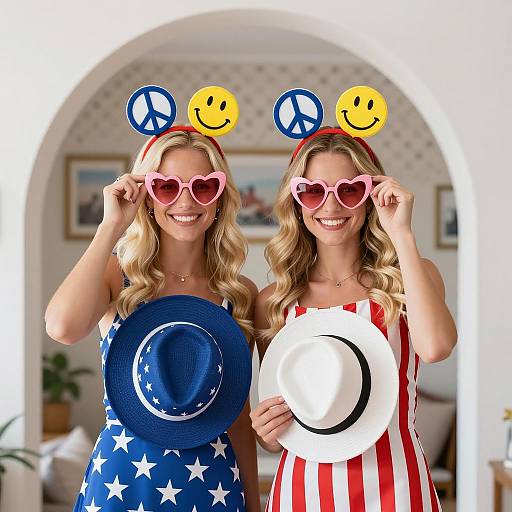 Cheerful Retro Style with Joyful Friends