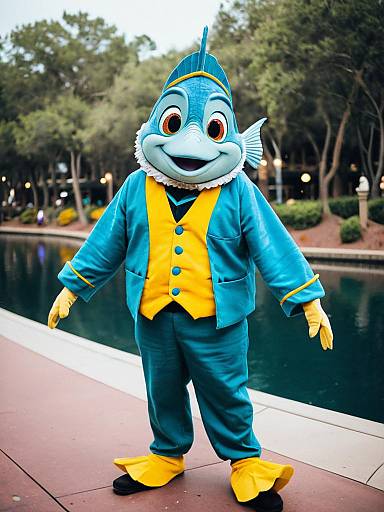 Realistic Disney Flounder Cosplay Photo