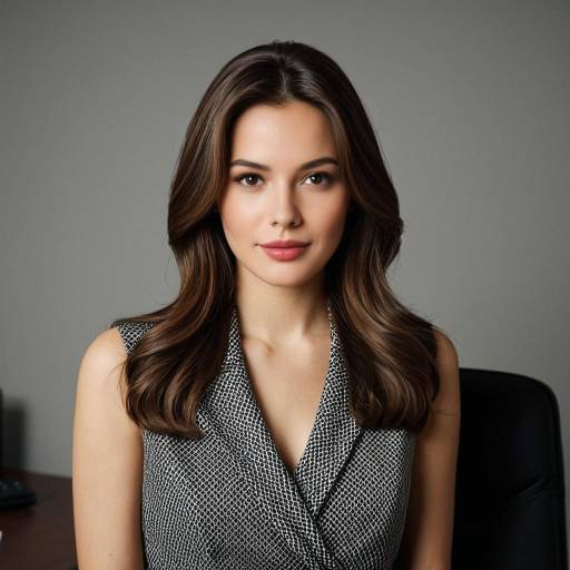 Elegant Woman in Formal Office Attire