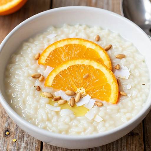 Creamy Orange Blossom Rice Pudding
