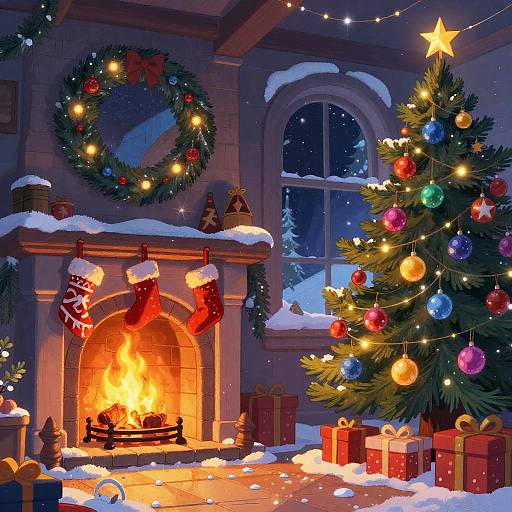 Whimsical Magical Christmas Seaport