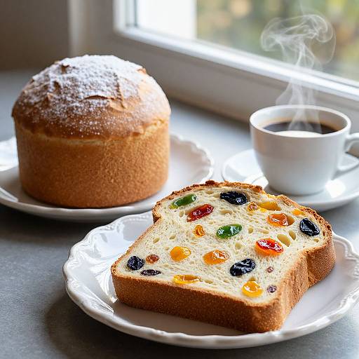 Festive Panetones with Coffee Breakfast