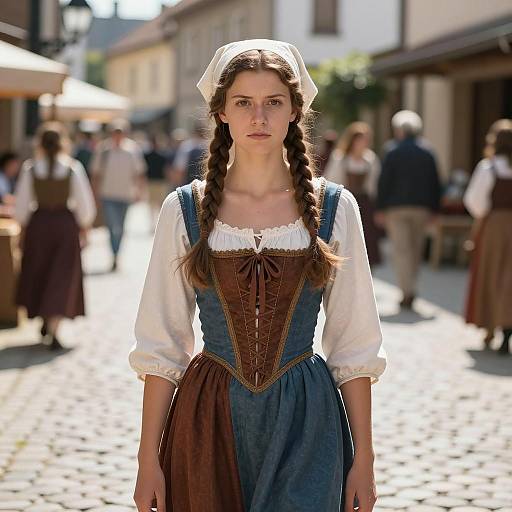 Renaissance Festival Moment in Village