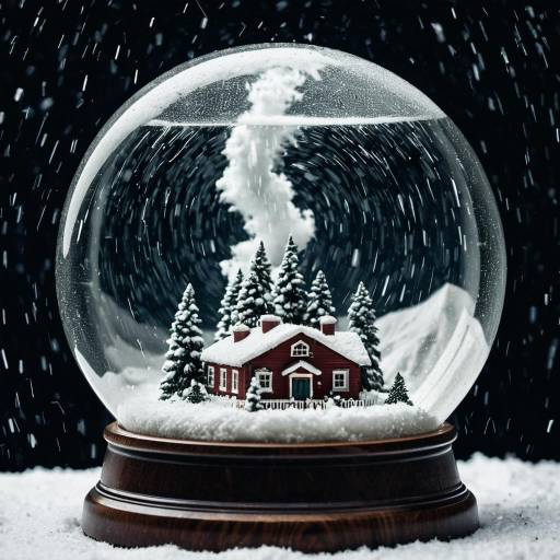 Tornado Inside Snow Globe