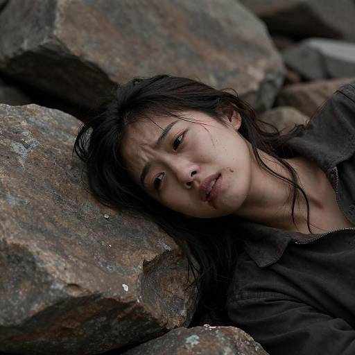 Emotional Portrait of Resilience and Pain