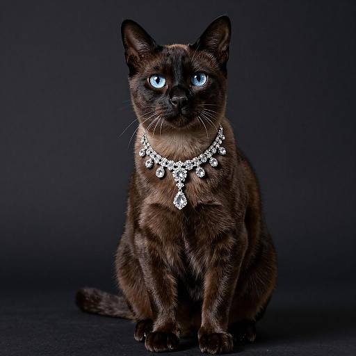 Elegant Portrait of a Burmese Cat