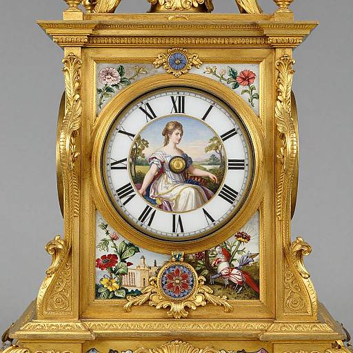 19th-Century Royal Vienna Ornate Clock