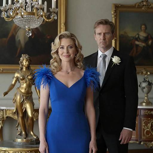 Elegant Portrait of Woman and Man