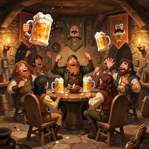 Quirky Adventurers in Silly Tavern