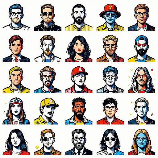 Iconic 21st Century Figures Artwork