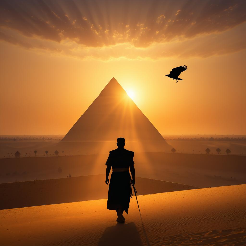 Cinematic Sunset at the Great Pyramid