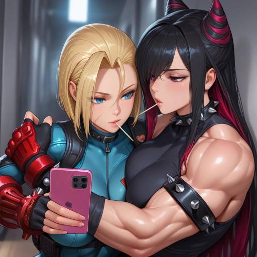 Yuri Girls with Spiked Accessories and Candy