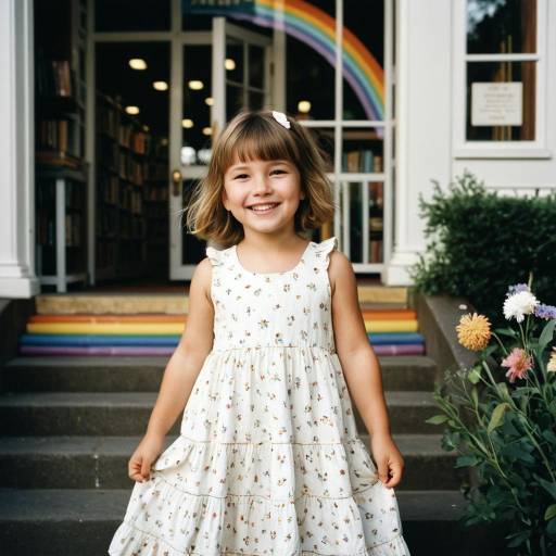 Charming Toddler in Floral Sundress Portrait