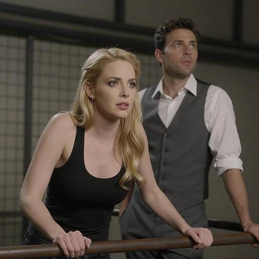 Focused Couple in Industrial Setting