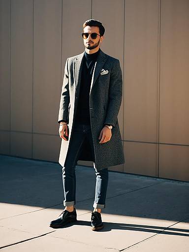 Man in Modern Stylish Outfit