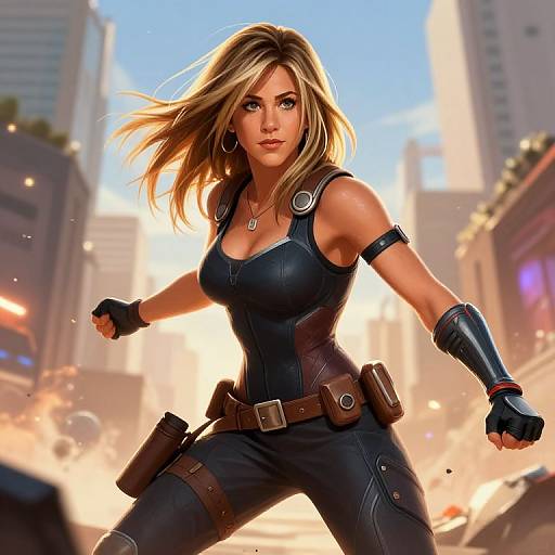 Young Jennifer Aniston as Apex Legends