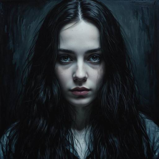 Eerie Portrait of Mysterious Seeress