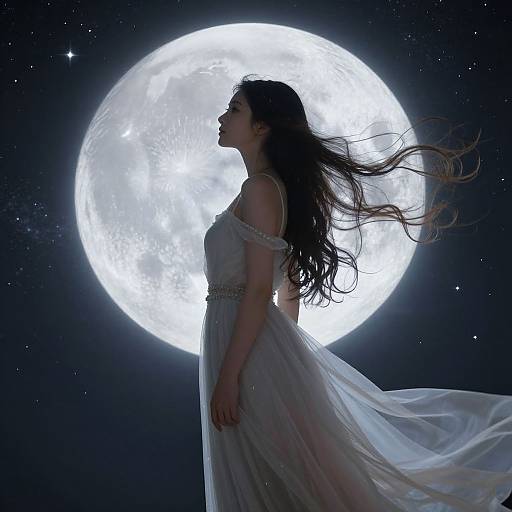 Celestial Woman in Cosmic Contemplation