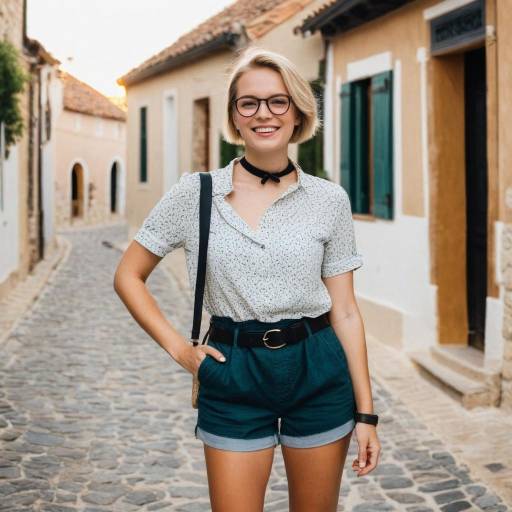 Charming Blonde in Quaint Village