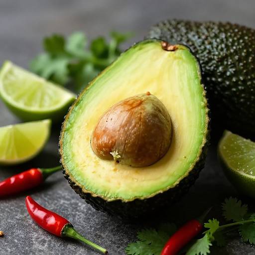 Hass Avocado with Fresh Ingredients