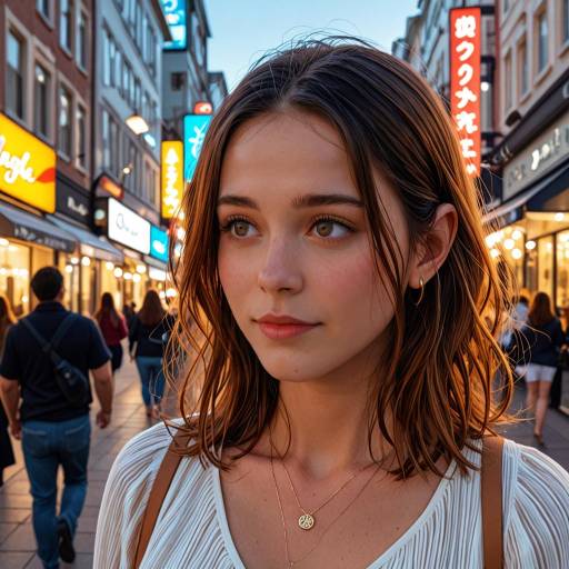Candid City Portrait in Warm Tones