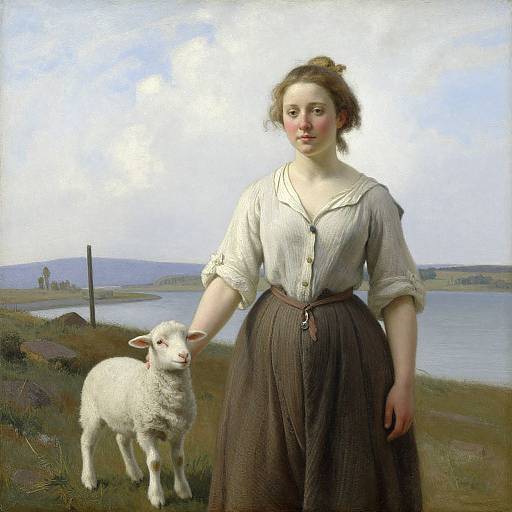 Anton Mauve's Woman with Lamb