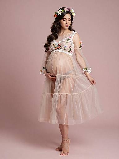 Ethereal Fairy Maternity Fashion Portrait
