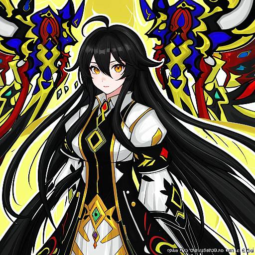 Illustration of Ara haan, elsword in the style of Coin rand