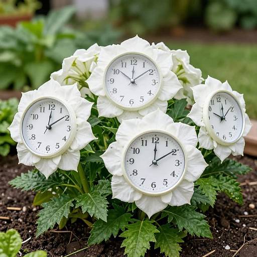 Clock-Faced Flowers in Nature