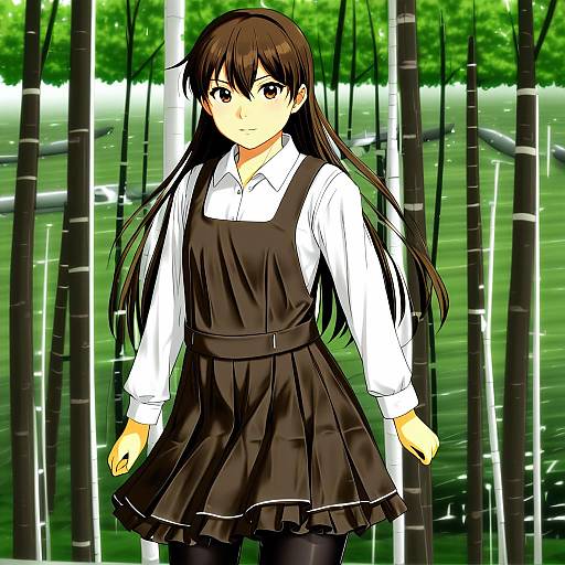 Illustration of Arashio kai ni (kancolle), kantai collection in the style of Thor (deep rising)