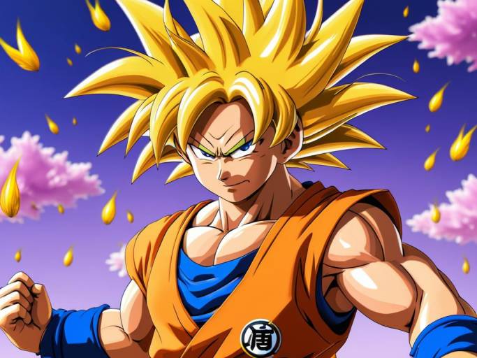 Goku with Unique Bee-Inspired Hairstyle