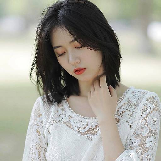 Serene Portrait of Young Woman