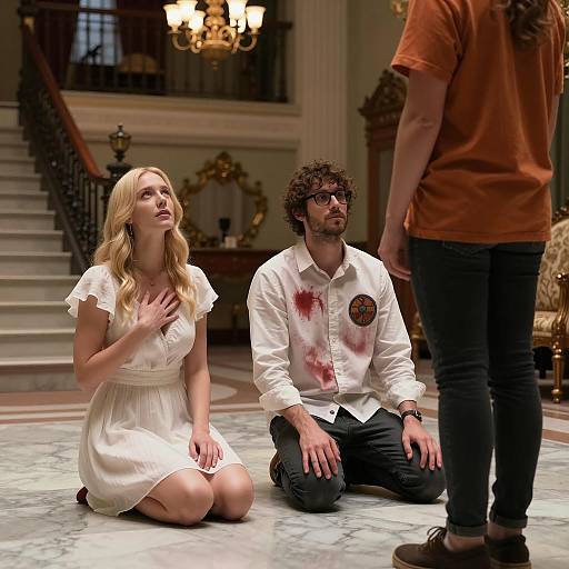 Dramatic Scene in an Ornate Room