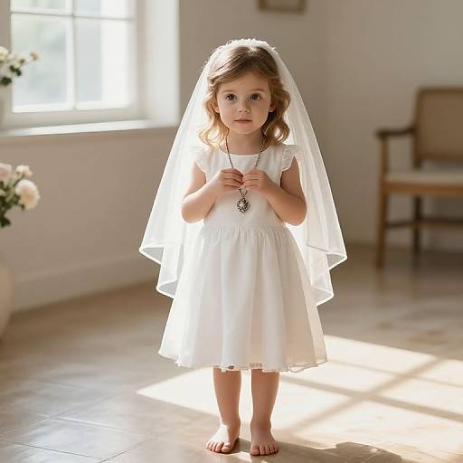 Young Girl in Delicate Veil