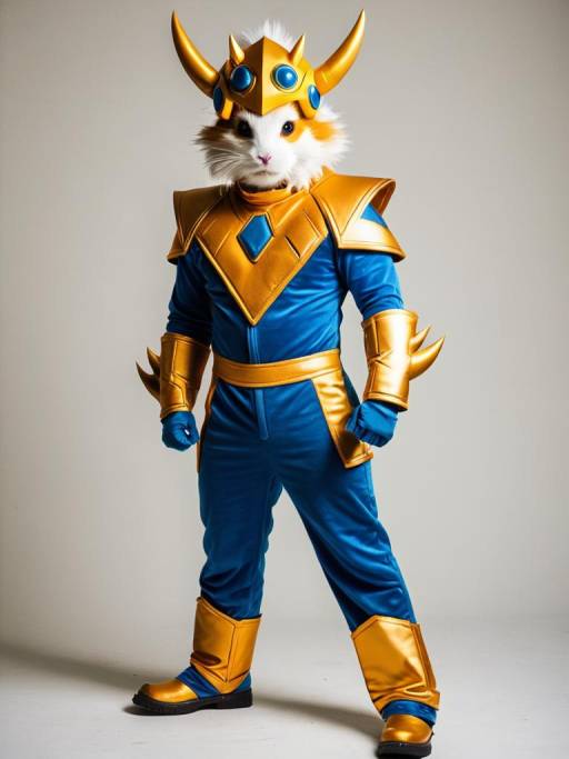 Realistic Man Cosplaying as Sparkster