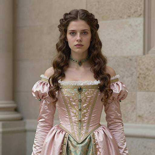 Young Woman in Renaissance-Style Dress