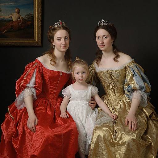 Classical Portrait of Women and Child