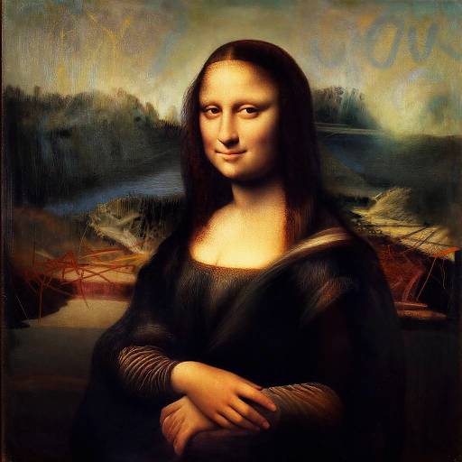 Mona Lisa Meets Basquiat Style