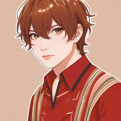Illustration of Morisawa chiaki, ensemble stars! in the style of Monorus