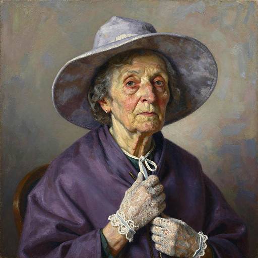 Photorealistic Portrait of Elderly Woman