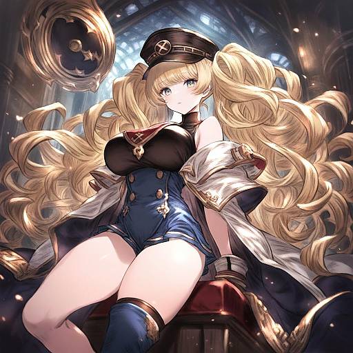 Illustration of Monika weisswind, granblue fantasy in the style of Ikeda shouko