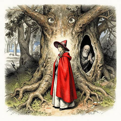 Haunting Arthur Rackham Tree Illustration