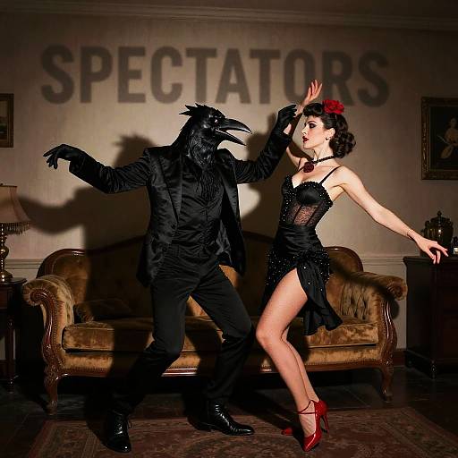 Sinister Raven Man and Beatnik Dance